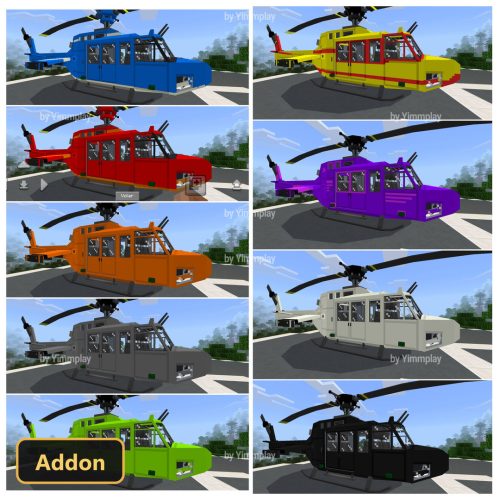 Survival Helicopters (26+, 1.21) – MCPE/Bedrock Addon