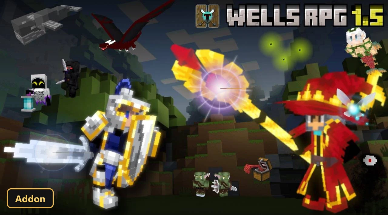 Wells RPG Adventure (26+) – MCPE/Bedrock Addon