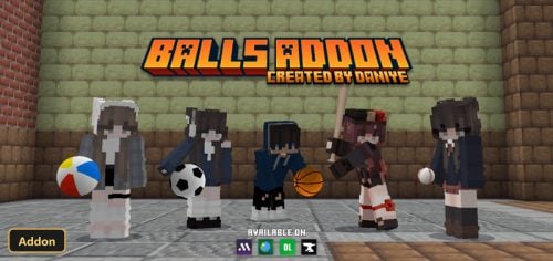 five players holding different types of balls and a bat