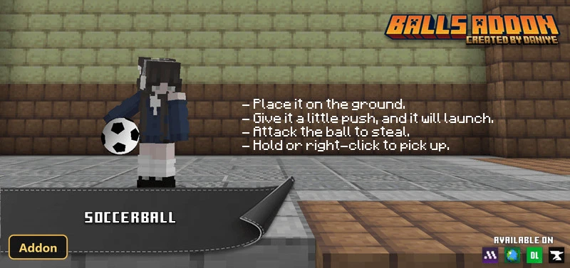 player with a soccer ball and instructions