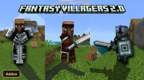 Fantasy Villagers Remake (26+, 1.21) – MCPE/Bedrock Addon