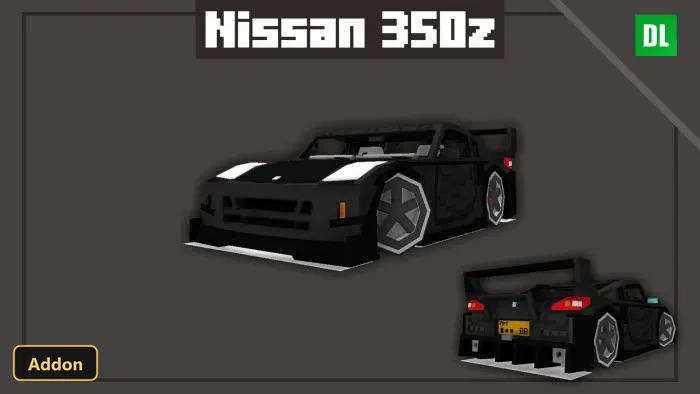 orange Mazda RX7 vehicle model, front and rear views