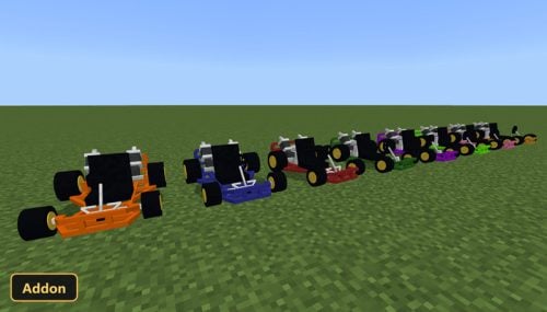 Go-Karts by Four (26+, 1.21) – MCPE/Bedrock Addon