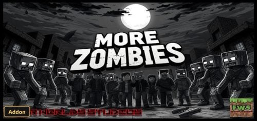 player running from a horde of zombies in a forest