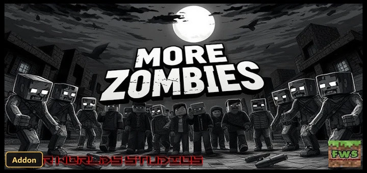 player running from a horde of zombies in a forest