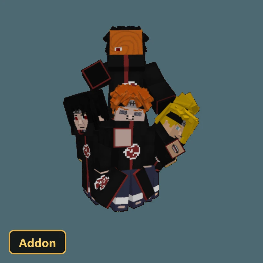 four character models on a plain background