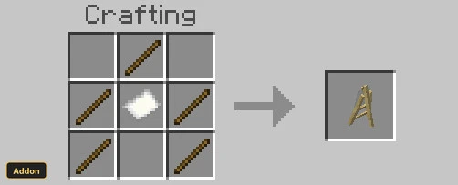 crafting recipe for an easel