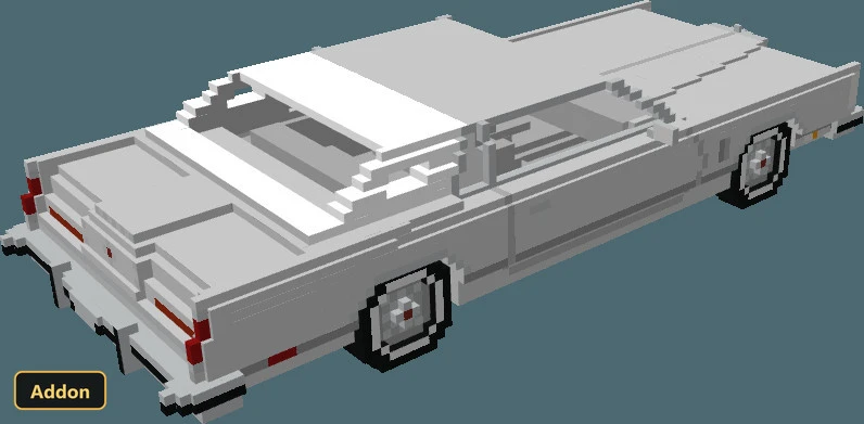 a detailed white car model on a plain background