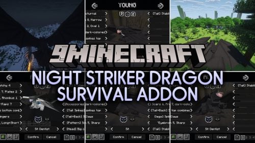 Night Striker Dragon Survival Addon Mod (1.21.1) - Hunt From the Shadows