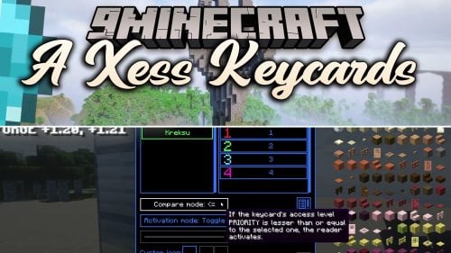 A Xess Keycards Mod (1.21.11, 1.20.1) - Protect Secret Vaults with Custom