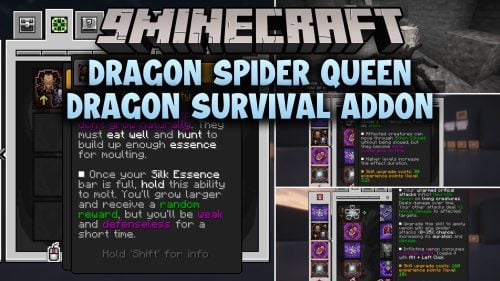 Dragon Spider Queen Dragon Survival Addon Mod (1.21.1)