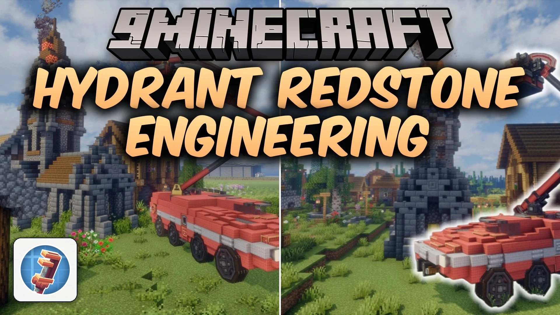 Hydrant Redstone Engineering Mod (1.21.1) – Protect Your Factory From Fire