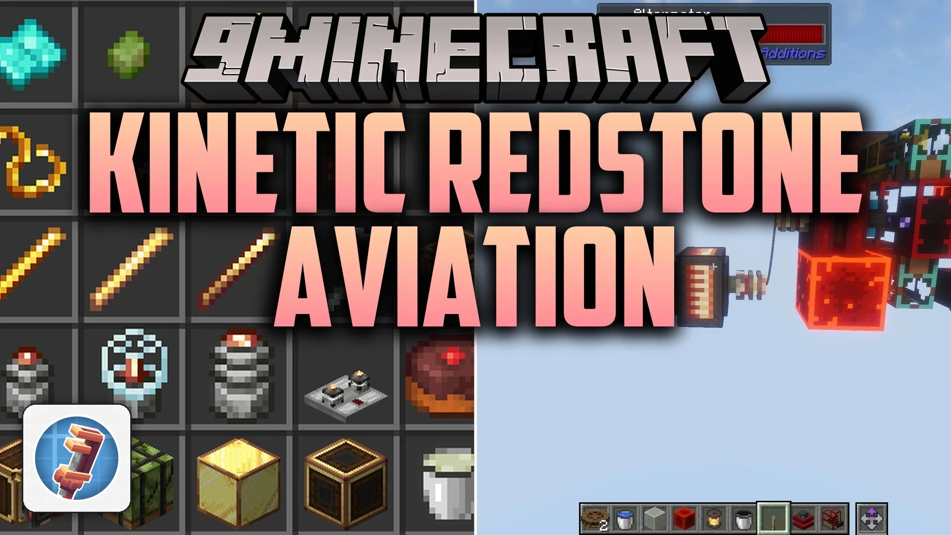 Kinetic Redstone Aviation Mod (26.2) – Power Create Machinery with Electric
