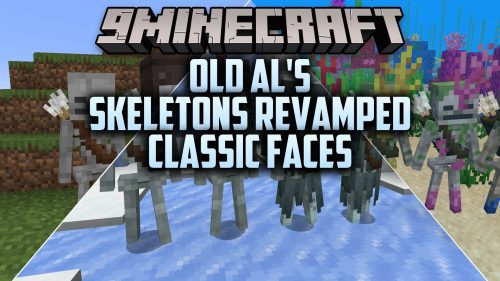 OLD Al's Skeletons Revamped Classic Faces Resource Pack (1.21.10)