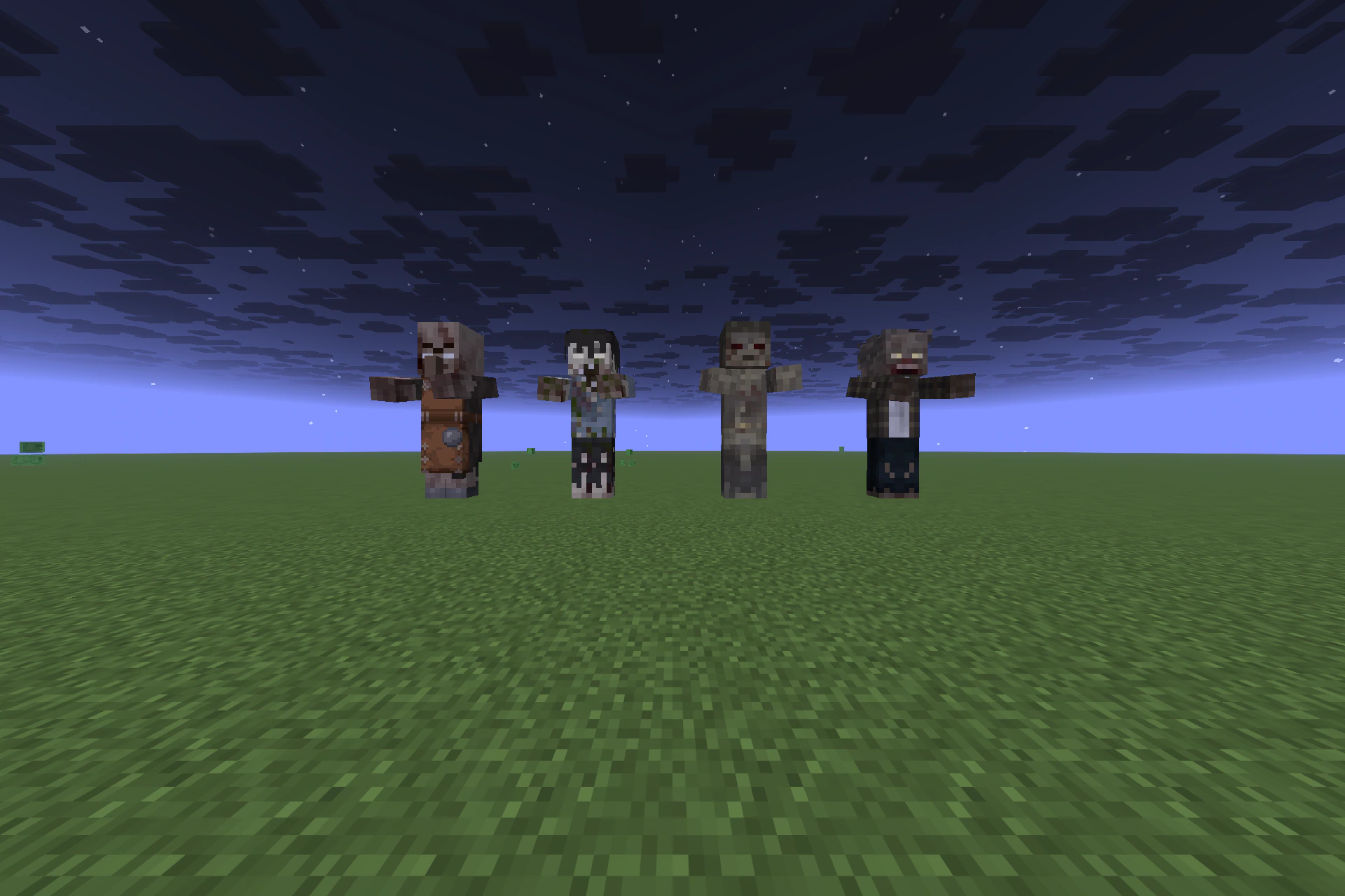 Zombie Pack 9minecraft Resource Pack (26.3) – Give Every Zombie Its Own Face — screenshot 2