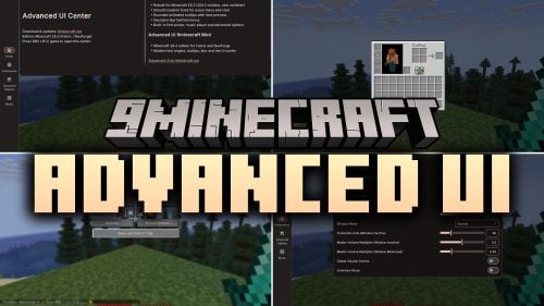 Advanced UI 9minecraft Mod (26.3) – Smooth Fonts, Rounded Tooltips and Menu Blur