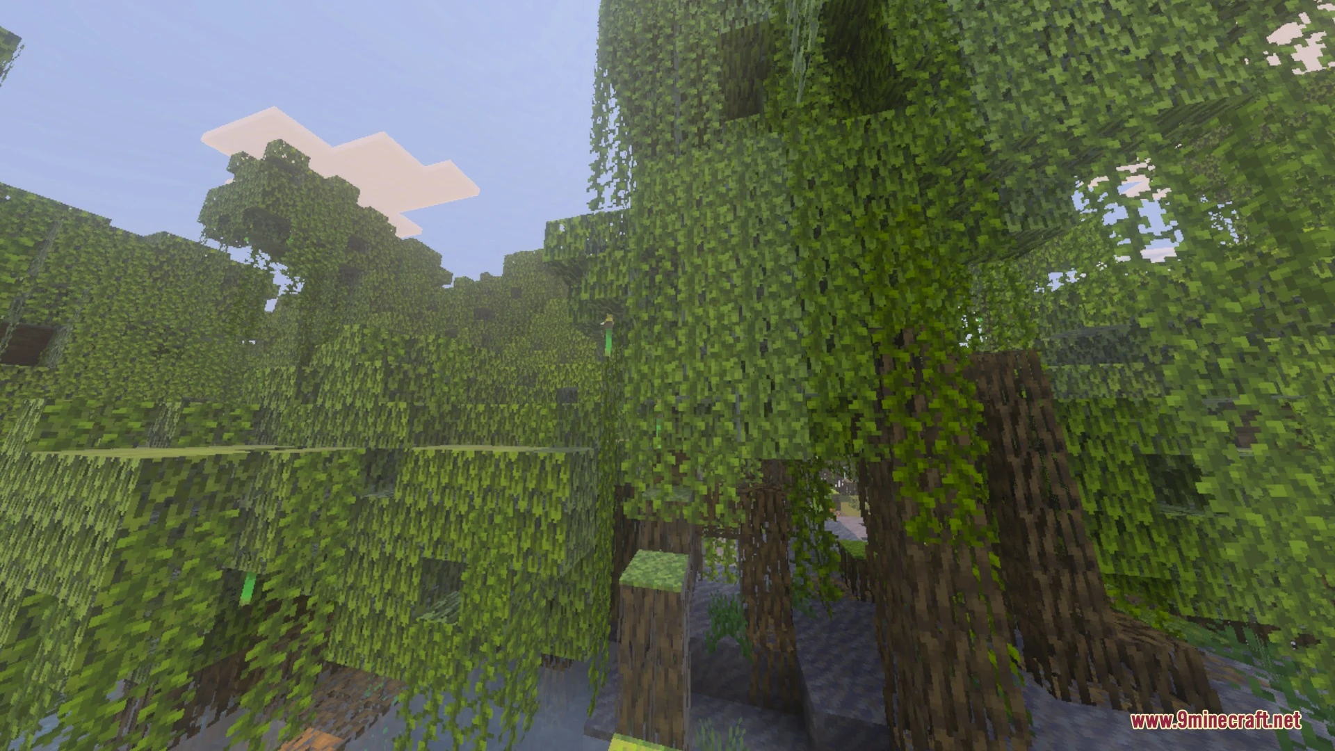 Newb Tropisphere Shader (26.x) – Realistic Clouds and Glowing Ores on Mobile — screenshot 5