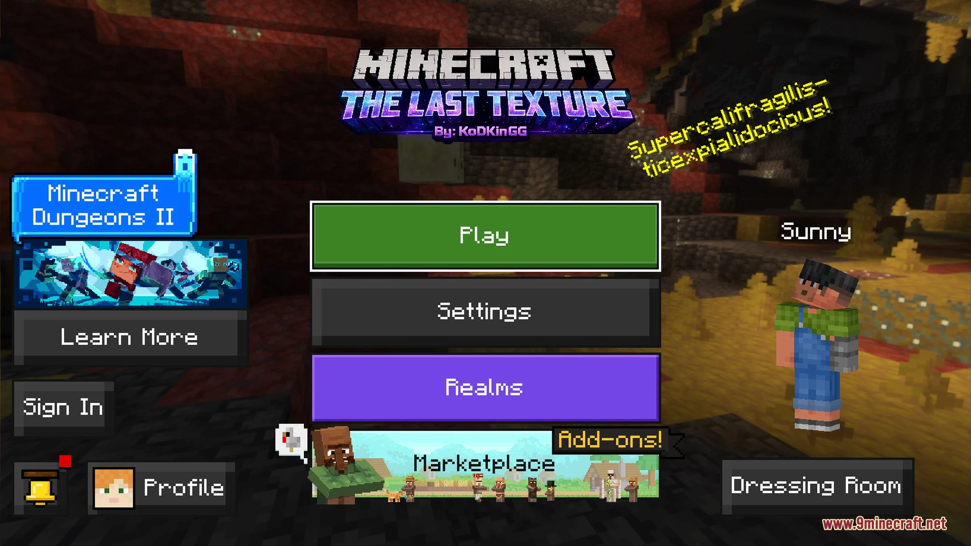 THE LAST TEXTURE Shader (26.x, 1.21) – Zero Biome Fog and Clean HUD — screenshot 1