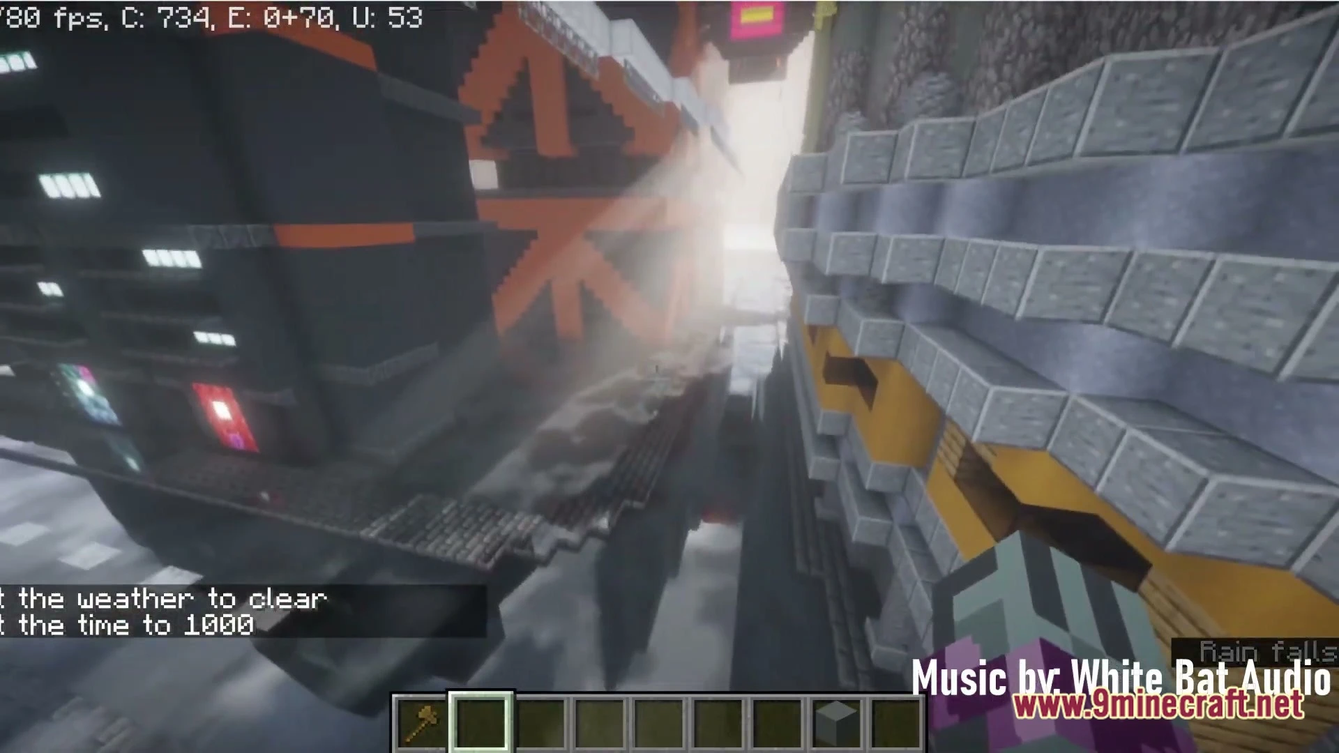 Cyberpunk City Modded Map (26.2, 1.20.1) – Survive a Ruthless Neon Metropolis — screenshot 1
