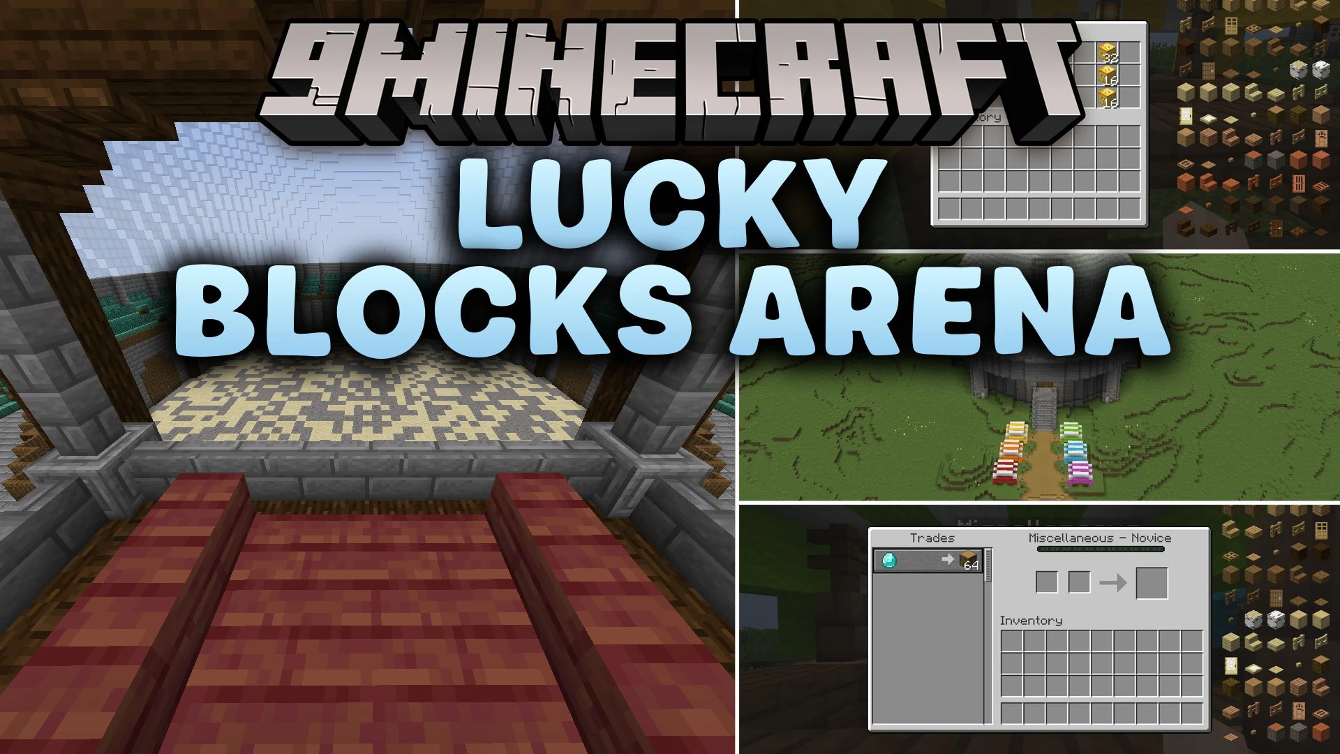 Lucky Blocks Arena Map (1.20.1) – Test Your Luck in Chaotic Colosseum Duels