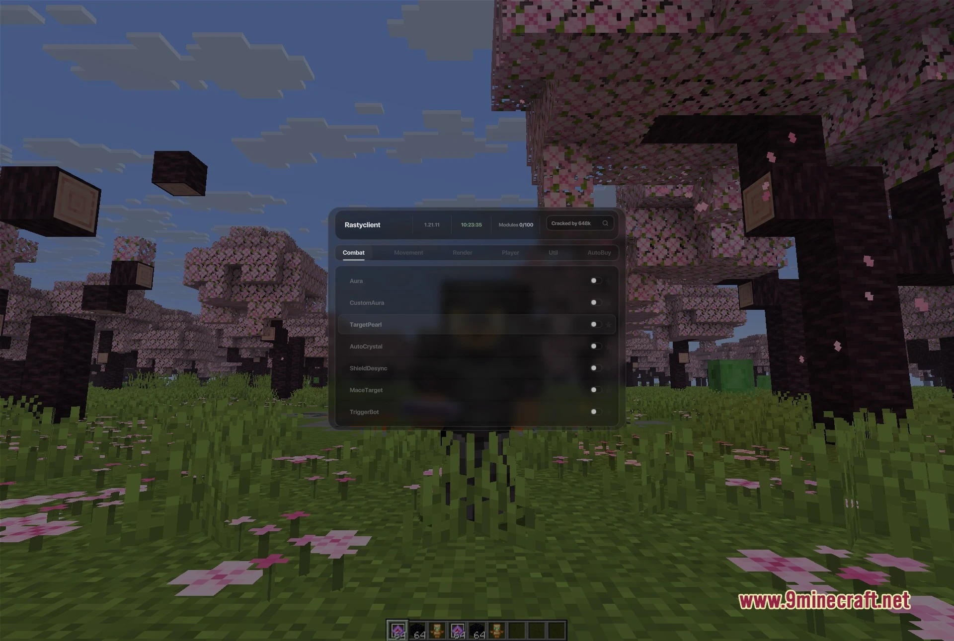 Rasty Client Mod (1.21.11) – Dominate Crystal PvP on Anarchy Servers — screenshot 3