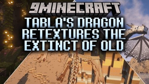 Tabla’s Dragon Retextures the Extinct of Old Resource Pack (1.21.1, 1.20.1)