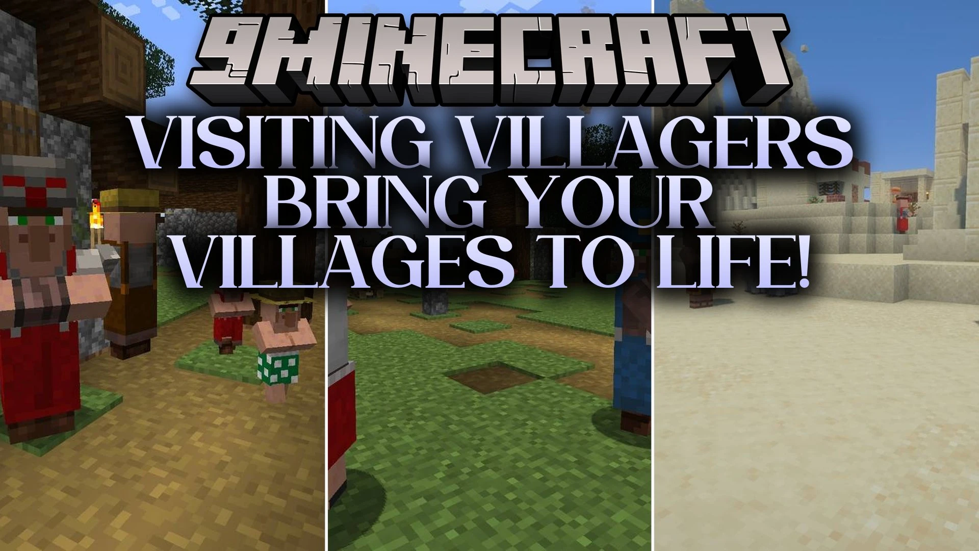 Visiting Villagers Bring Your Villages to Life Mod (26.2, 1.20.1)