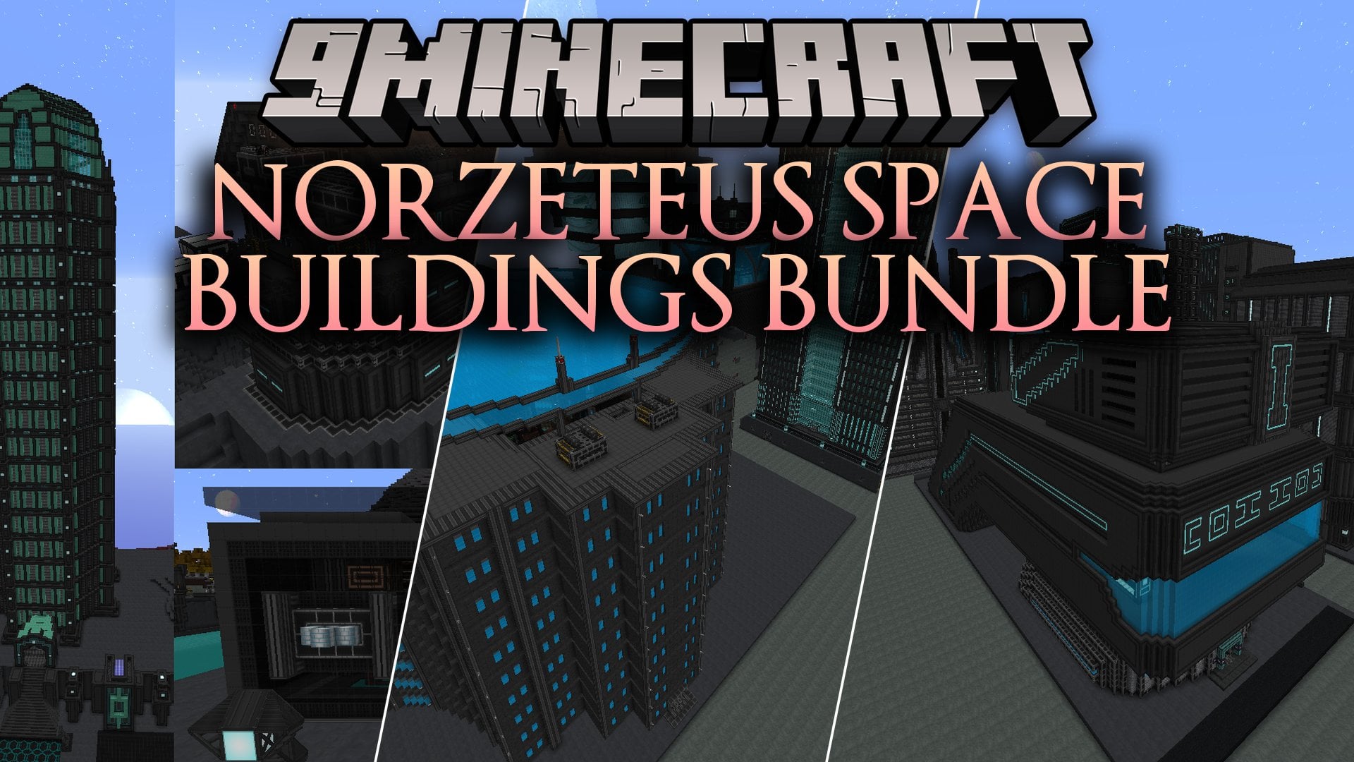 Norzeteus Space Buildings Bundle Map (1.8.9) – Futuristic Bases for Galactic