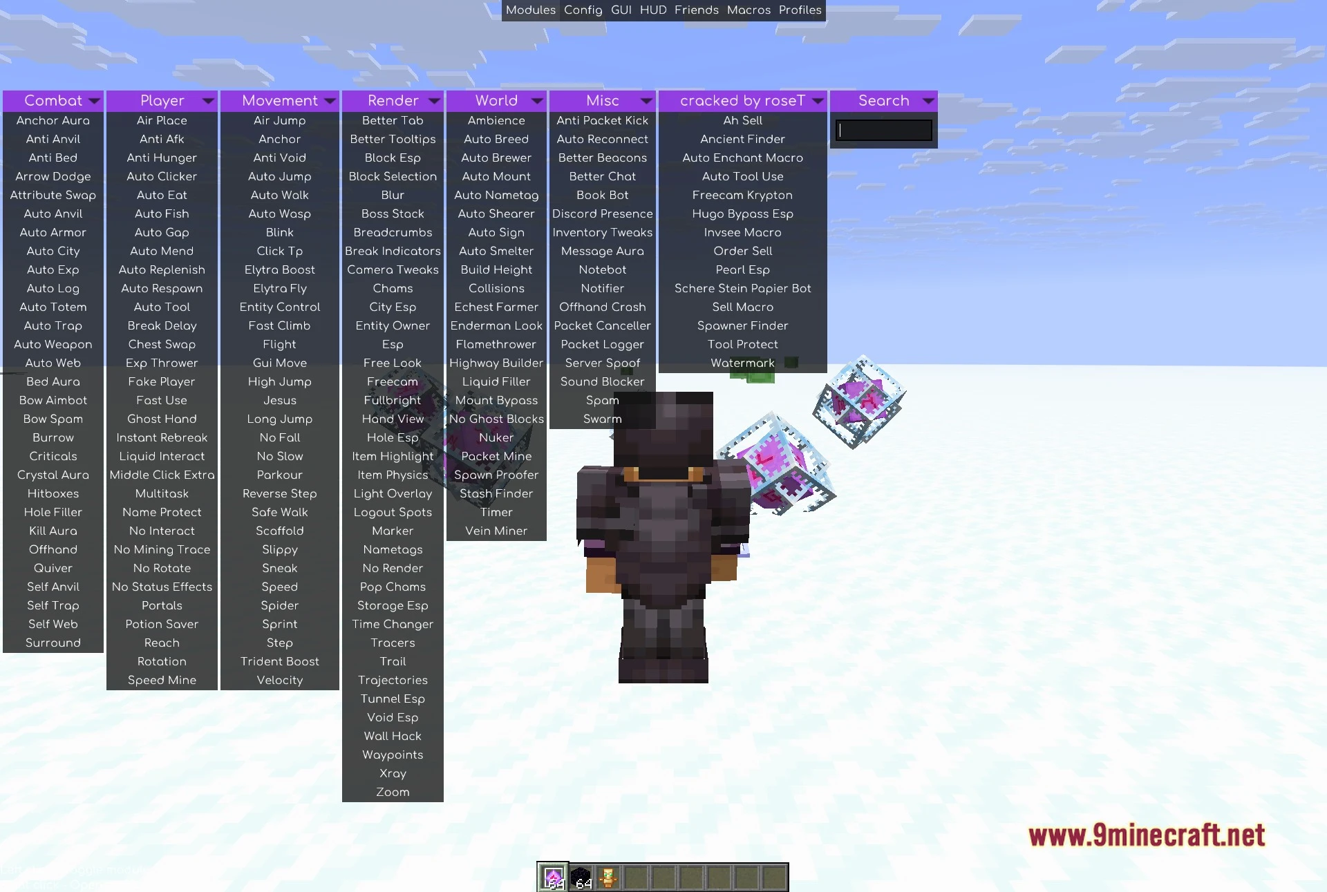 The same module tab opened again in a frozen ocean world