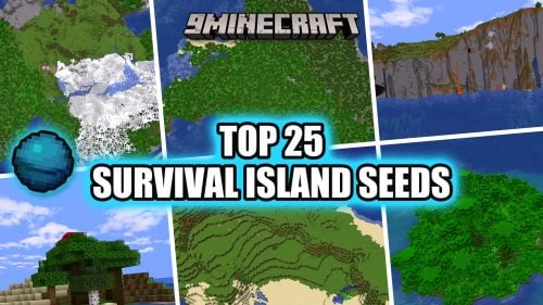 Top 25 Ultimate Survival Island Seeds for Minecraft 26.3 - Java & Bedrock Edition Thumbnail