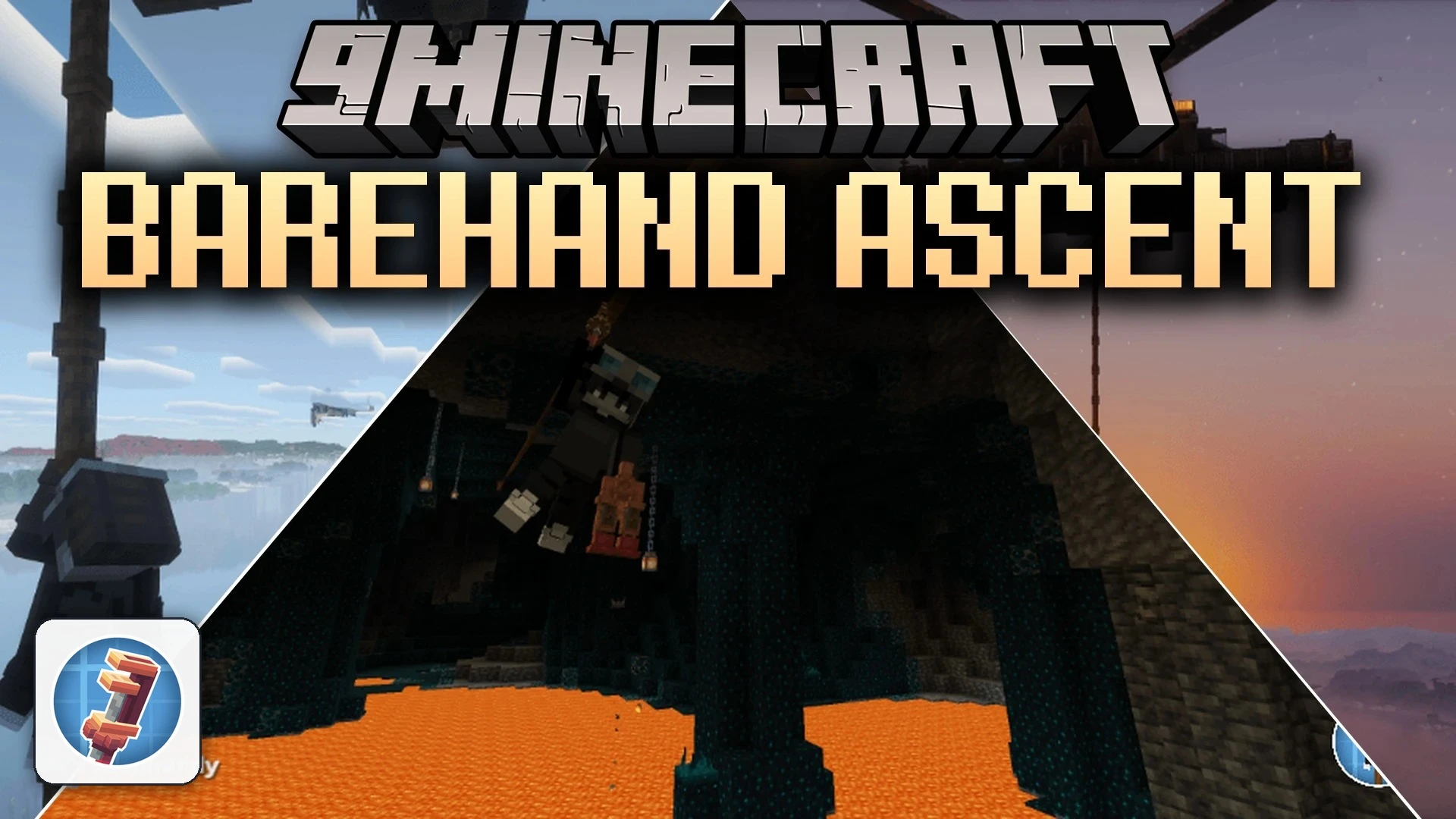 Barehand Ascent Mod (1.21.1) – Climb and Slide Down Ropes with Your Bare Hands