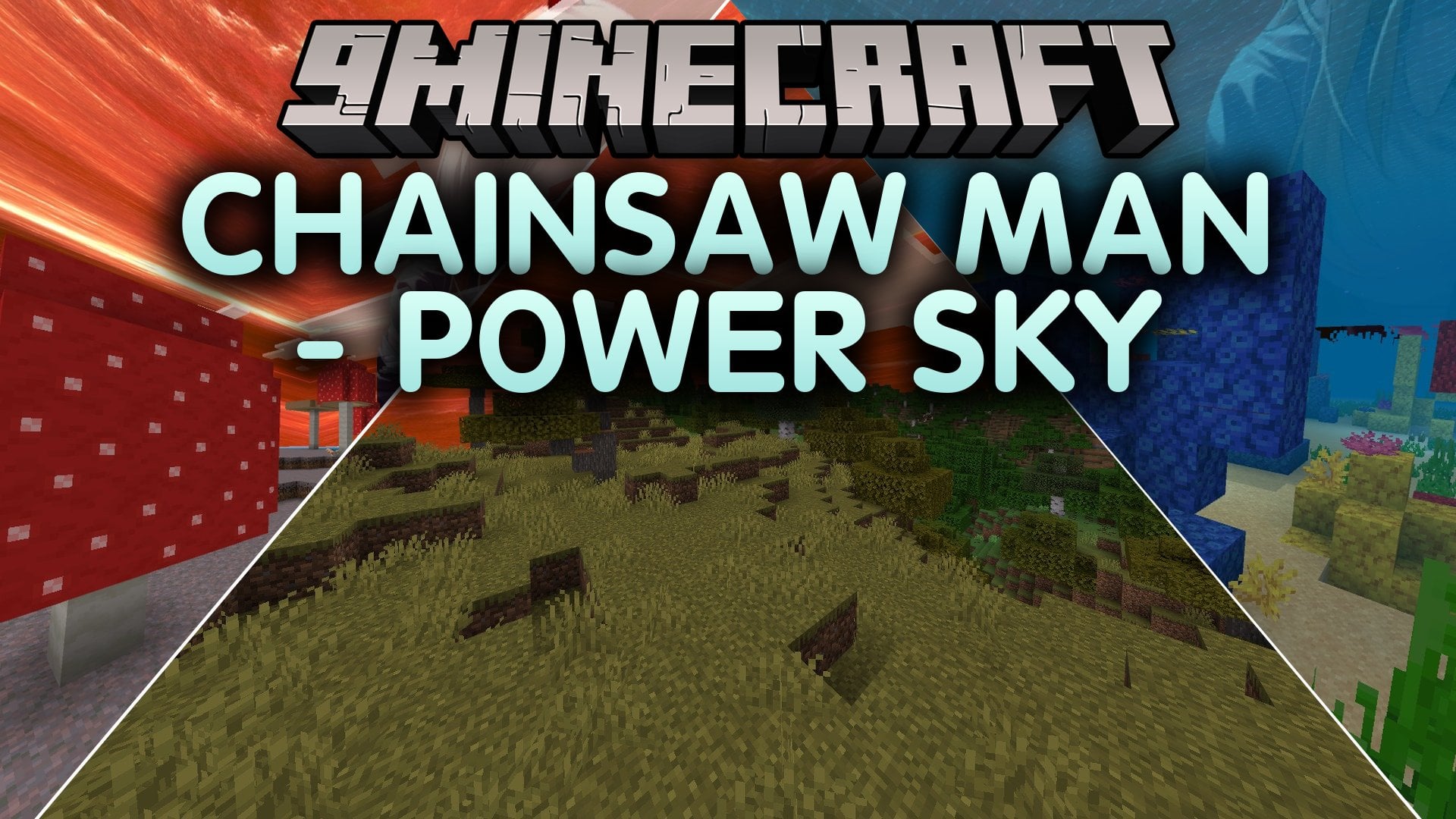 Chainsaw Man – Power Sky Shader (26.x) – Custom Anime Skybox on Mobile Bedrock