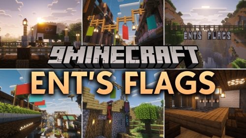 Ent’s Flags Mod (26.3, 1.20.1) – Hang Custom Waving Flags Across Your Medieval