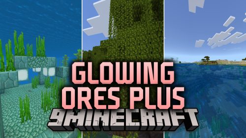 Glowing Ores Plus Shader (26.x, 1.21) – Bright Emissive Ores for Faster Cave