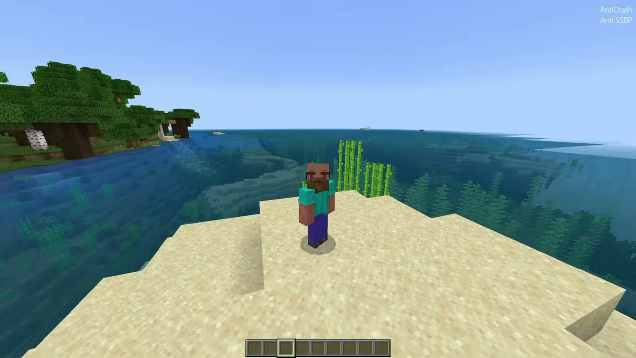Nyx Client Minecraft Bedrock gameplay with the ArrayList HUD
