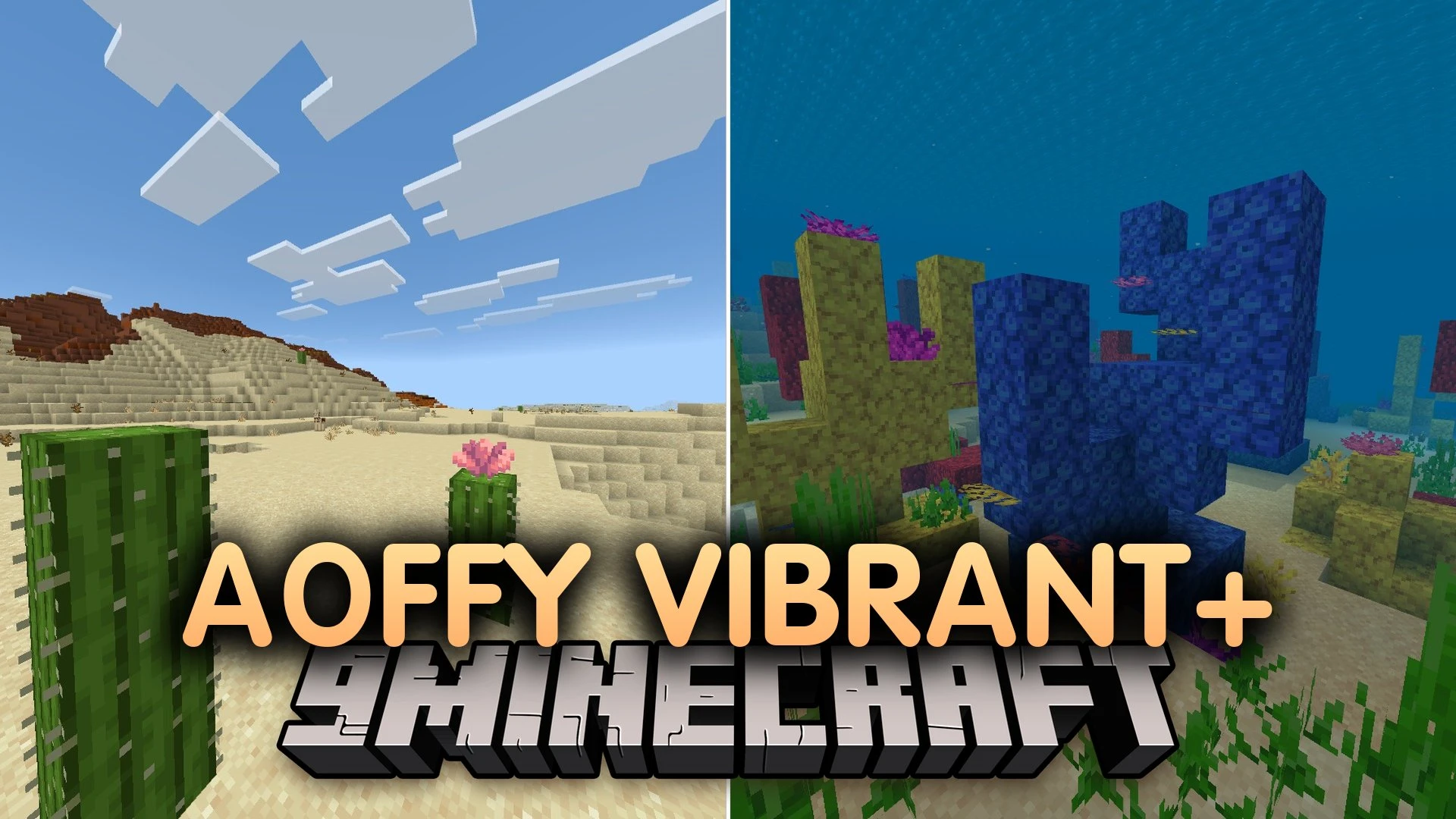 Aoffy Vibrant+ Shader (26.x, 1.21) – Realistic Sky, Clear Water