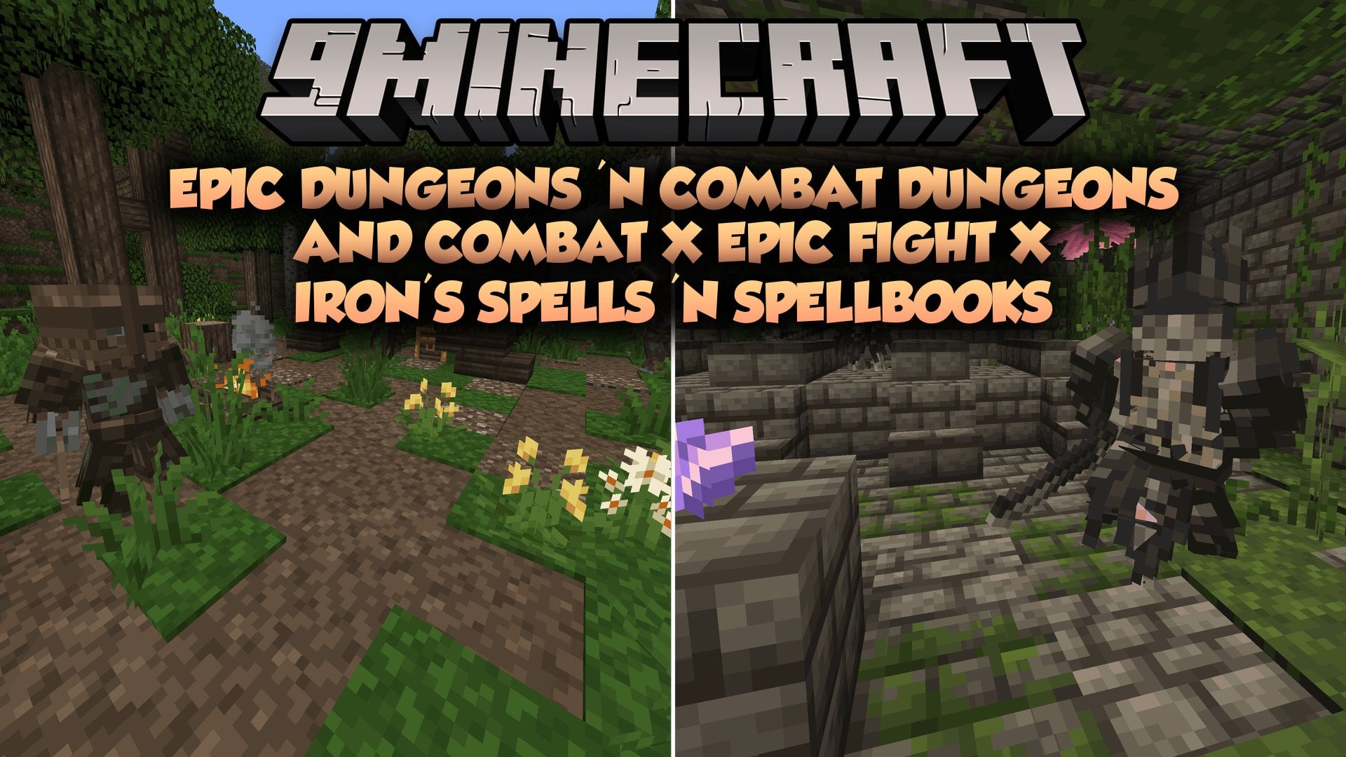 Epic Dungeons 'n Combat Dungeons and Combat X Epic Fight X Iron's Spells 'n Spellbooks Mod (1.20.1)