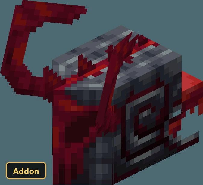 red-tentacled gray block creature, mob render