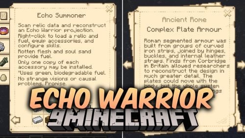 Echo Warrior Mod (26.1.2, 1.20.1) – Unearth and Train Ancient Soldiers
