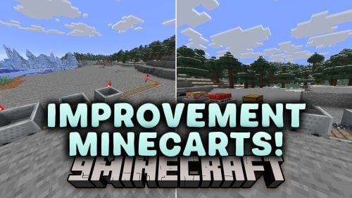 Improvement Minecarts Mod (26.3, 1.20.1) – Link Bases with Real Railroads