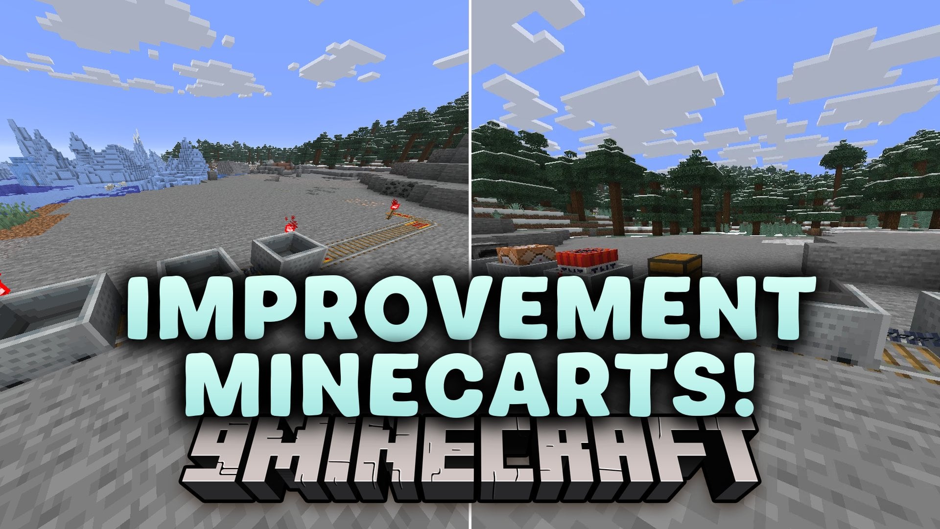 Improvement Minecarts Mod (26.3, 1.20.1) – Link Bases with Real Railroads