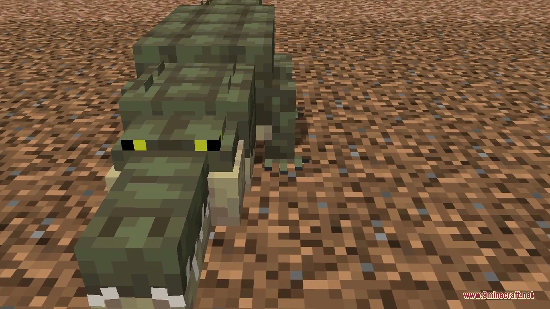A blue Mungus from Alexs Mobs sits in a mushroom field biome