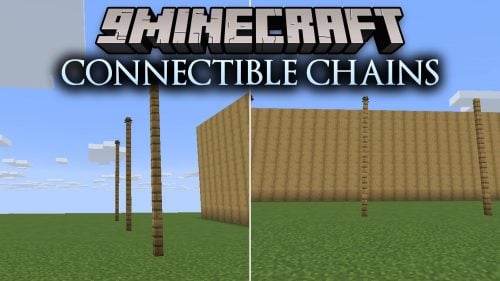 Connectible Chains 9minecraft Mod (26.3) – Hang Realistic Railings Between Posts