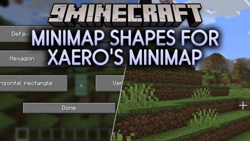Minimap Shapes for Xaero’s Minimap Mod (1.21.1) – Style Your Radar HUD
