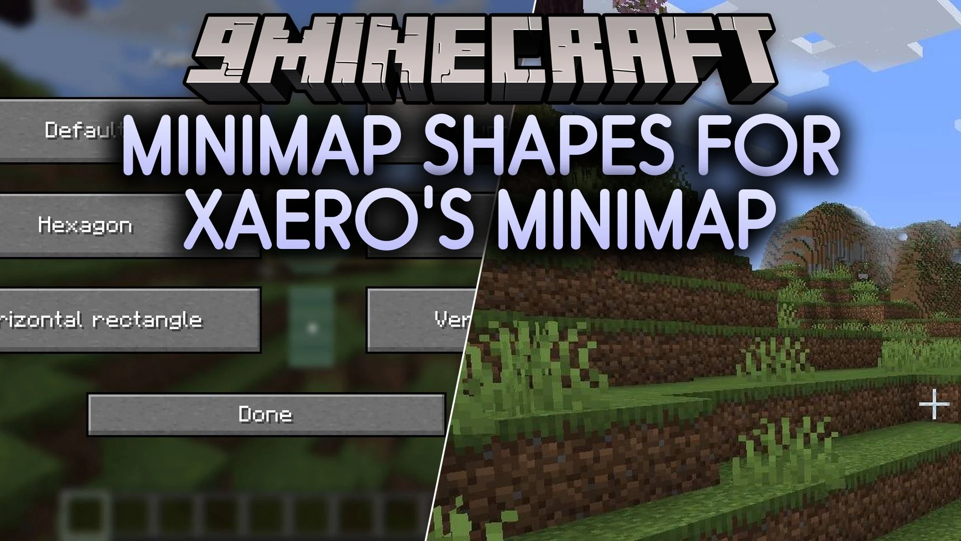 Minimap Shapes for Xaero's Minimap Mod (1.21.1) – Style Your Radar HUD