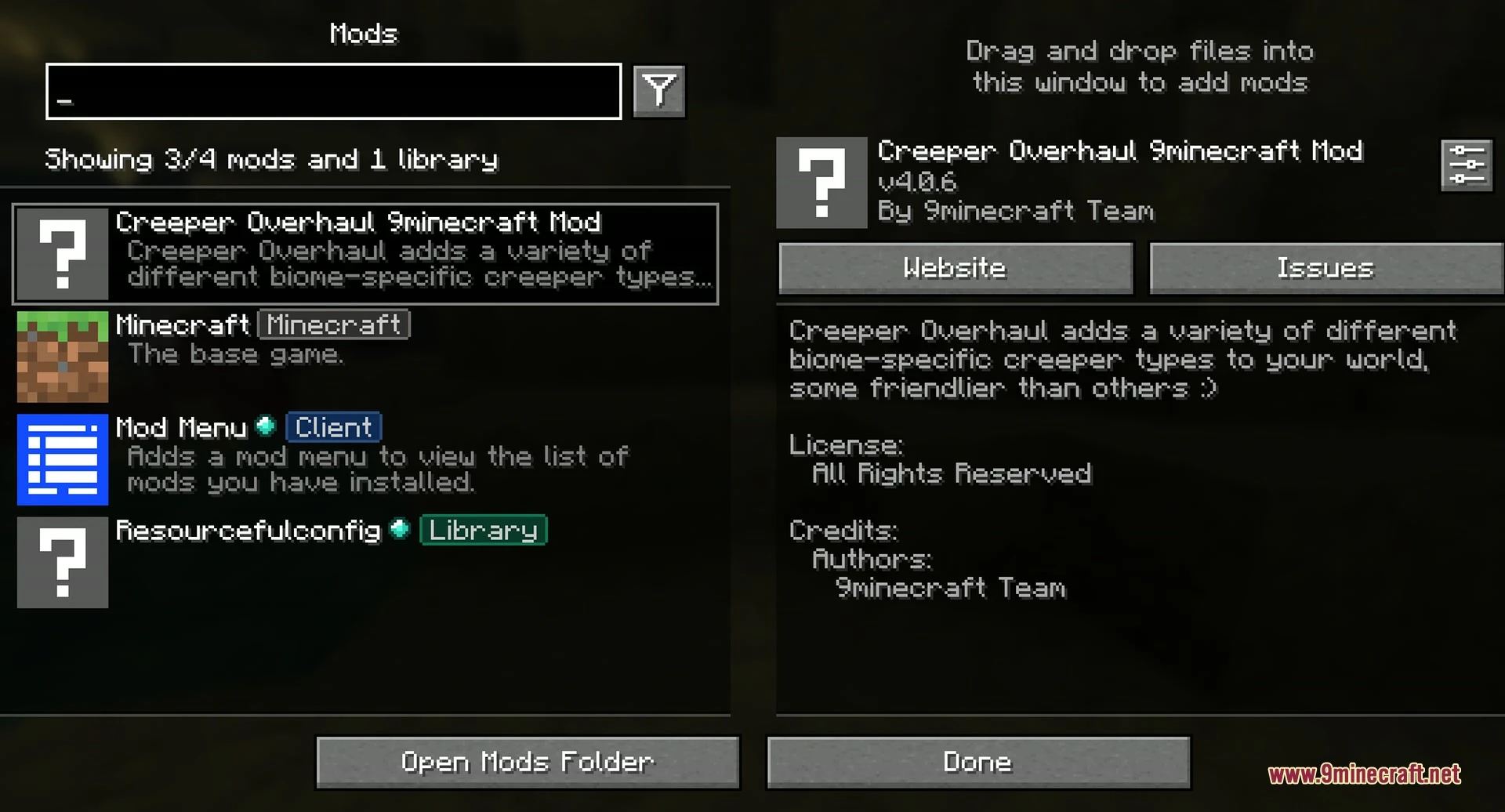 Creeper Overhaul 9minecraft Mod (26.3) – Find Unique Biome Creepers — screenshot 1