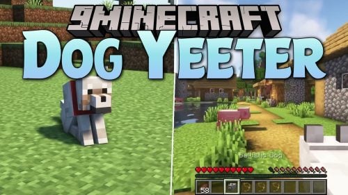 Dog Yeeter Mod (1.18.2) – Launch Tamed Wolves Into Battle As Living Missiles