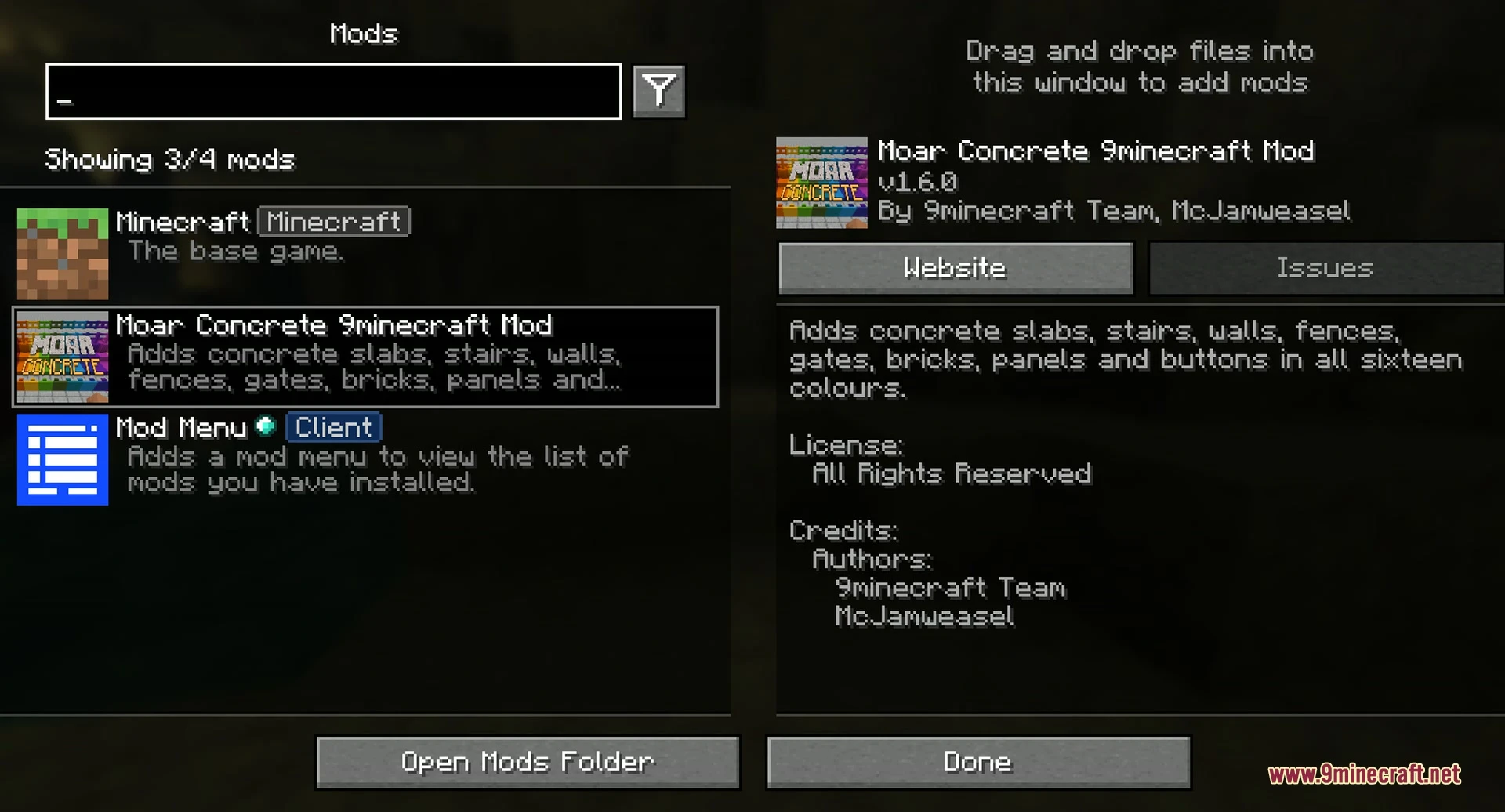 Moar Concrete 9minecraft Mod (26.3, 26.2) – Build Modern Houses in Every Color — screenshot 1