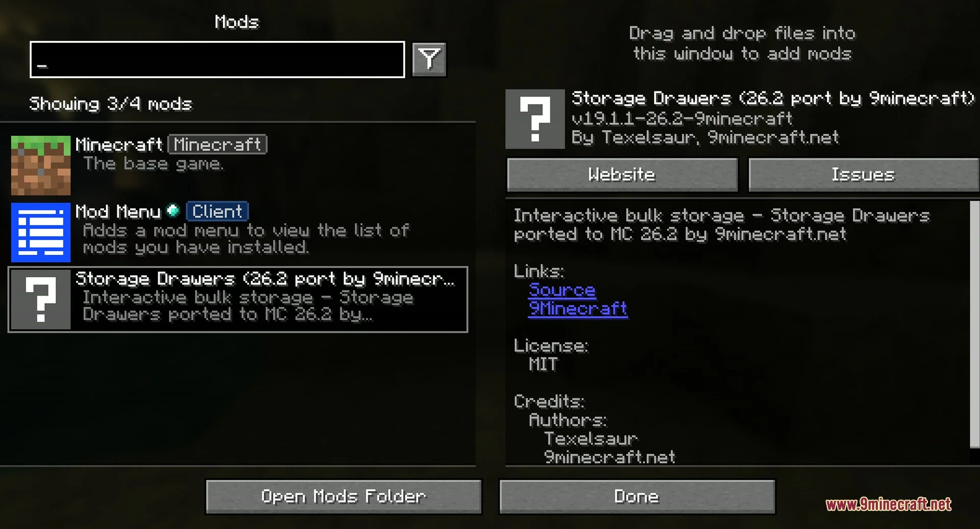 Storage Drawers 9Minecraft Mod screenshot 2