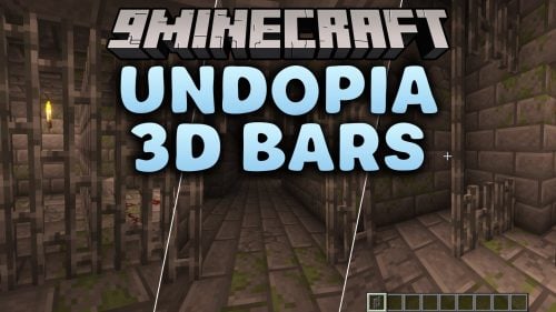 Undopia 3D Bars Resource Pack (1.21.11, 1.20.1) – Thick Dungeon Grates
